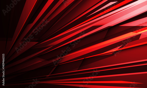 Abstract red black geometric zoom dynamic speed line design modern futuristic creative background vector
