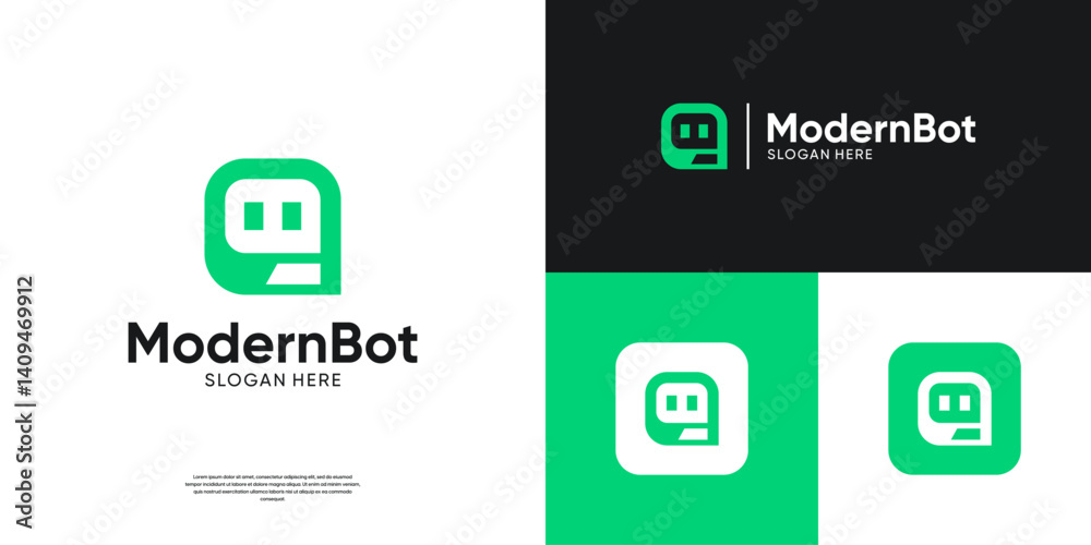 Assistant Bot logo icon vector. Modern robot tech logo template. Assistant Bot logo icon vector. Modern robot tech logo template.