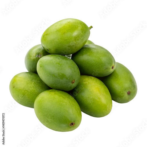 Wallpaper Mural Pile of green mango isolated on transparent background Torontodigital.ca