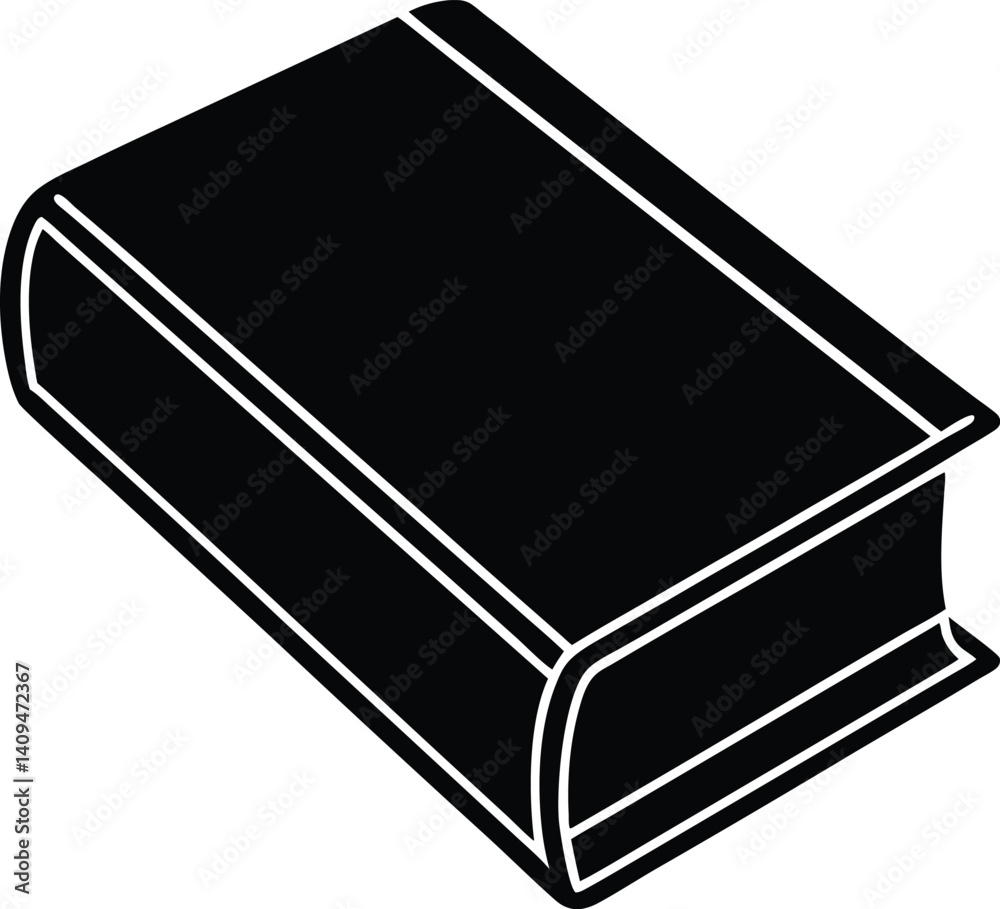 Book Simple Icon Silhouette Black Vector | Reading, Education & Library Vector Design Book Simple Icon Silhouette Black Vector | Reading, Education & Library Vector Design