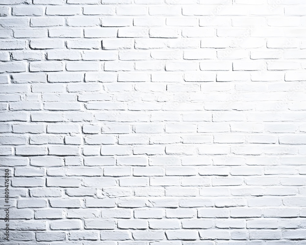 White Brick Wall Texture Background, Painted Brickwork White Brick Wall Texture Background, Painted Brickwork