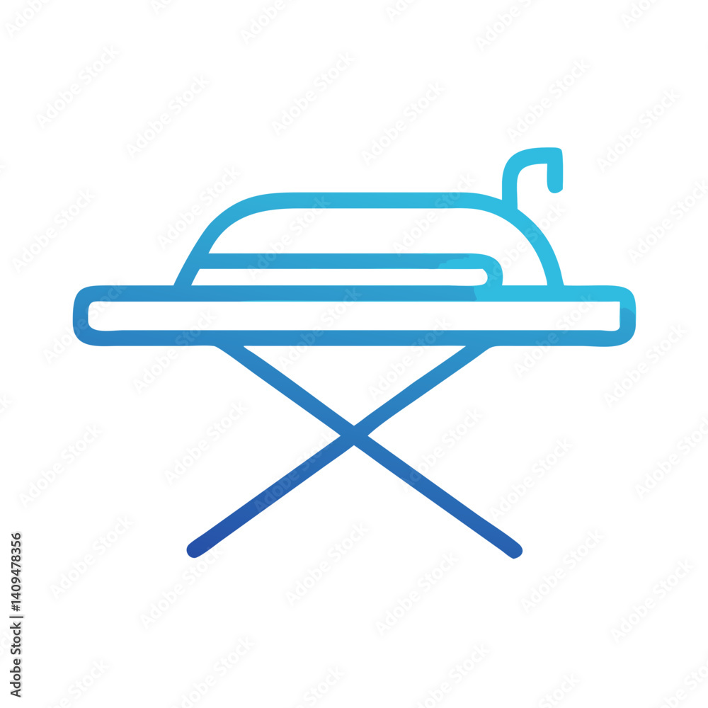 Ironing Board Icon Representing Garment Pressing Ironing Board Icon Representing Garment Pressing