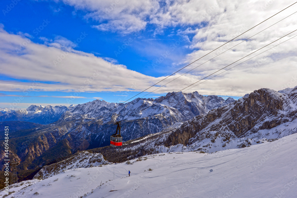 Die Alpspitzbahn bei Garmisch-Partenkirchen (Bayern)