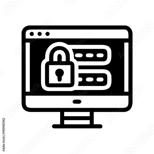 Password Screen Icon Representing Secure Authentication