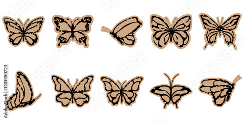 Vintage Paper Butterfly