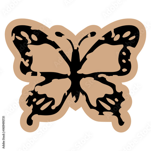 Vintage Paper Butterfly
