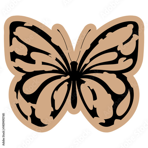 Vintage Paper Butterfly