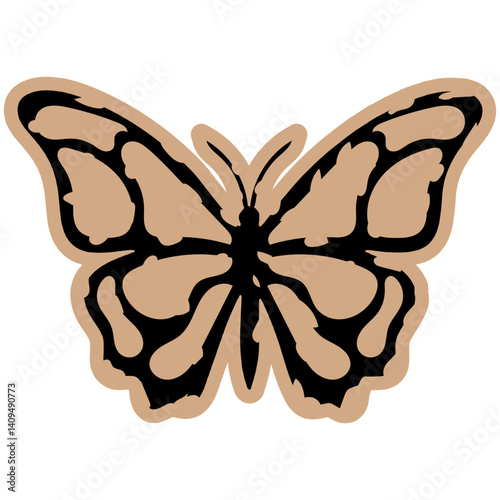 Vintage Paper Butterfly
