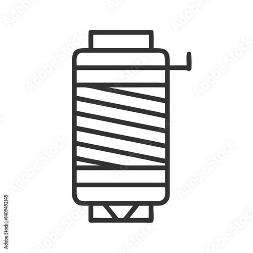 Thread Spool Icon Representing Sewing Thread