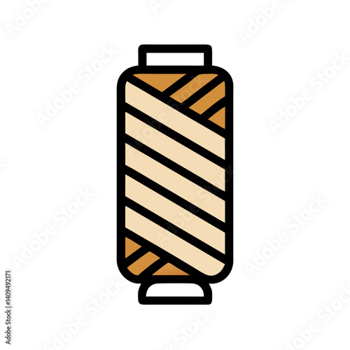 Thread Spool Icon Representing Sewing Thread
