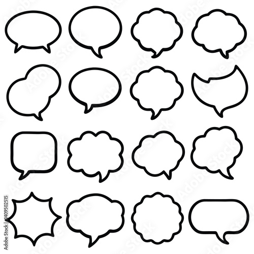 Various Speech Bubbles