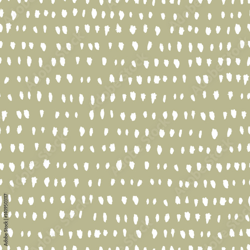 Artistic seamless blob dash stripes pattern. Vector background