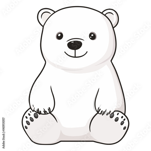 polar bear, animal, vector, transparent background