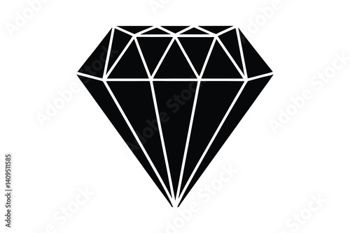 diamond Icon silhouette vector illustration