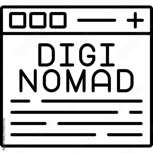 Digi Nomad Blogs Icon