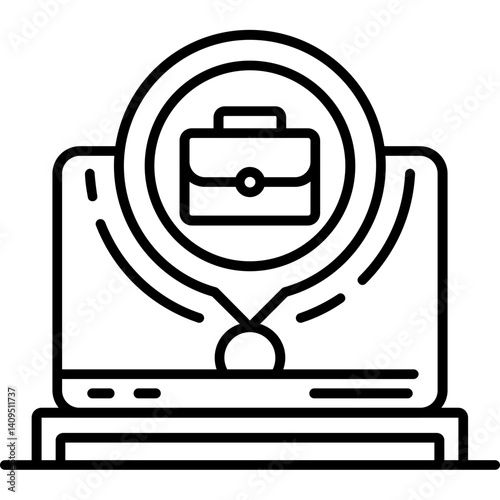 Virtual Business Address Icon