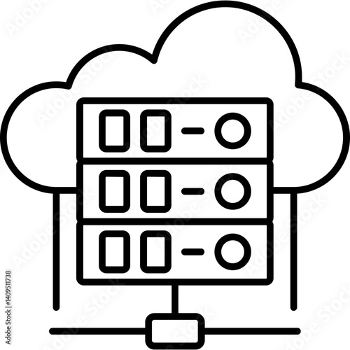 Cloud Backup Service Icon