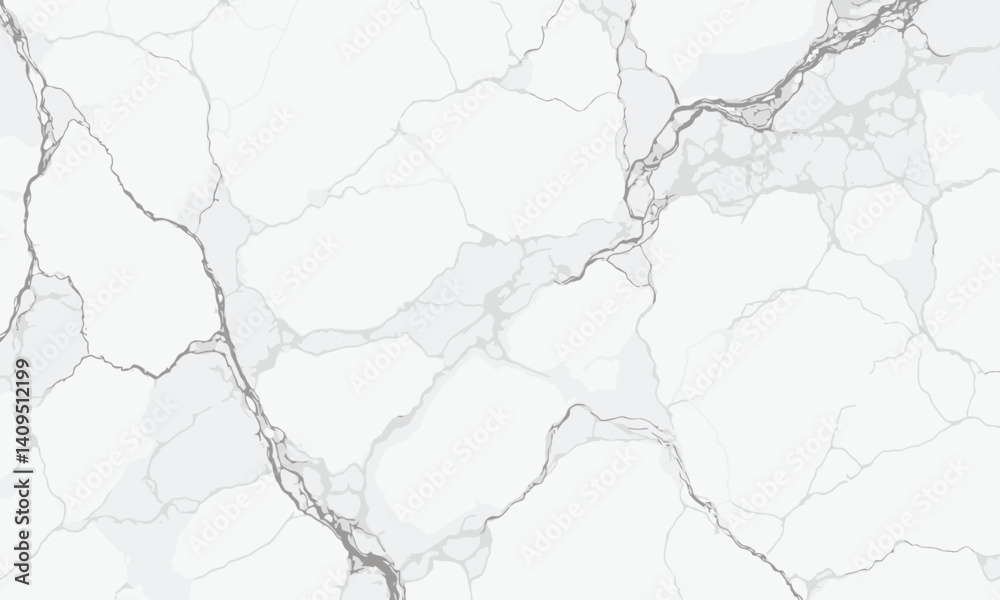 Obraz premium White marble texture with gray veins