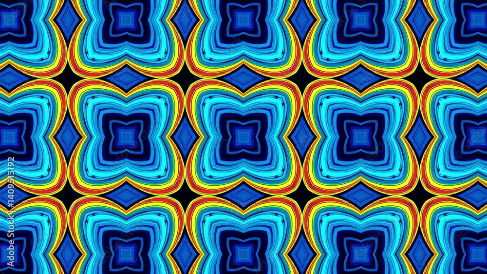 4K Kaleidoscope Footage – Psychedelic Seamless Loop