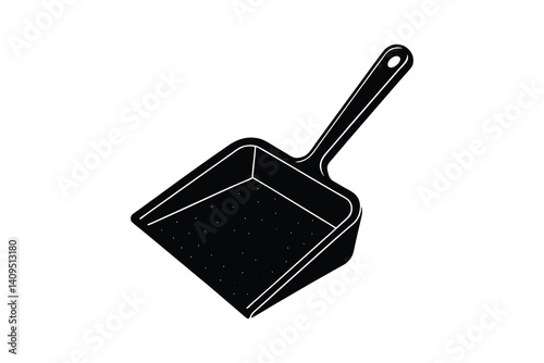 Dustpan Icon silhouette vector illustration