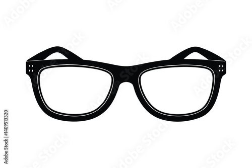 Sunglasses silhouette vector illustration on white background