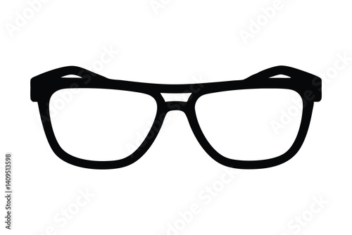 Sunglasses silhouette vector illustration on white background