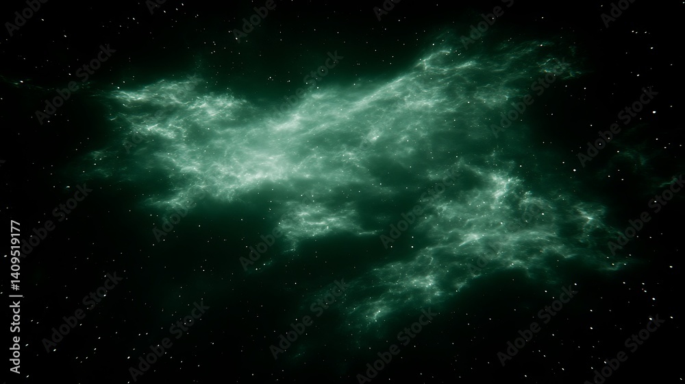 Fototapeta premium Celestial nebular structure in a deep space backdrop.