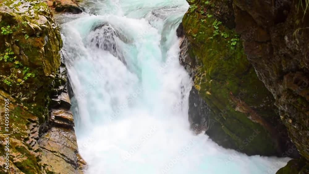 Mountain Stream Waterfall Cascade. Mountain Stream Waterfall Cascade.