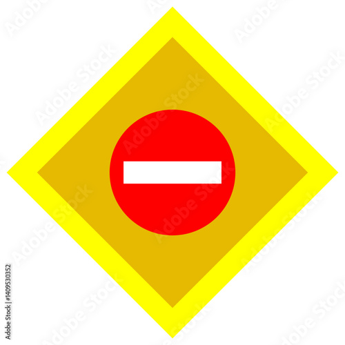 no entry area traffic signs