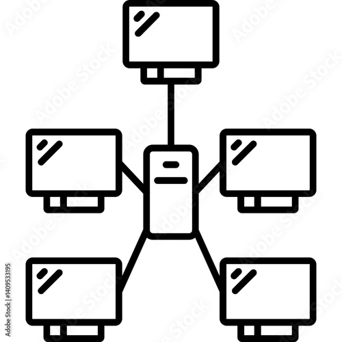 Star Topology Icon