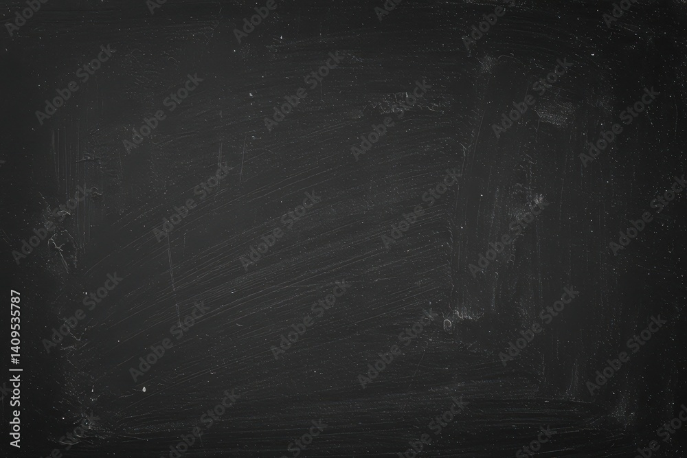 Blackboard or chalkboard texture Chalk rubbed out on blackboard background