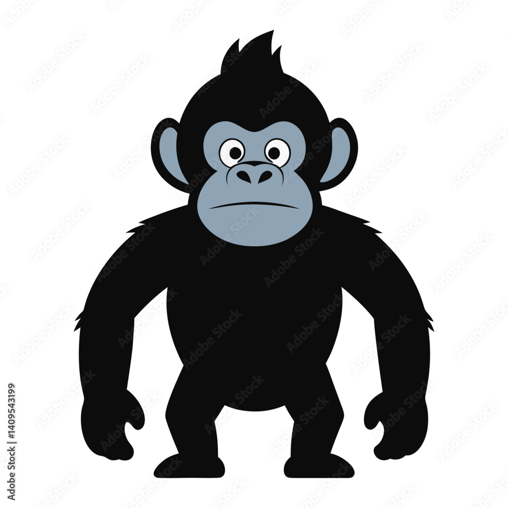 Fototapeta premium Cartoon Gorilla Illustration