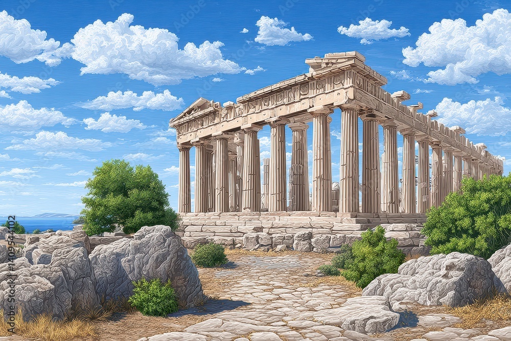 Fototapeta premium ancient greek temple