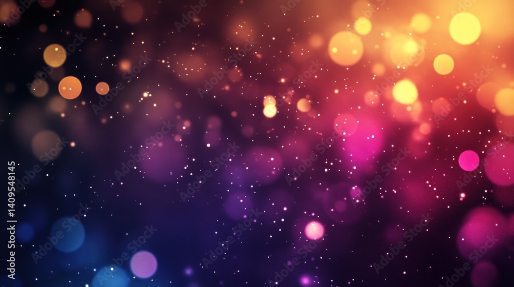 Abstract Festive Background with Colorful Bokeh Lights Abstract Festive Background with Colorful Bokeh Lights