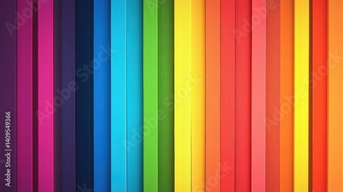 Vibrant Rainbow Stripes: A Colorful Abstract Wallpaper