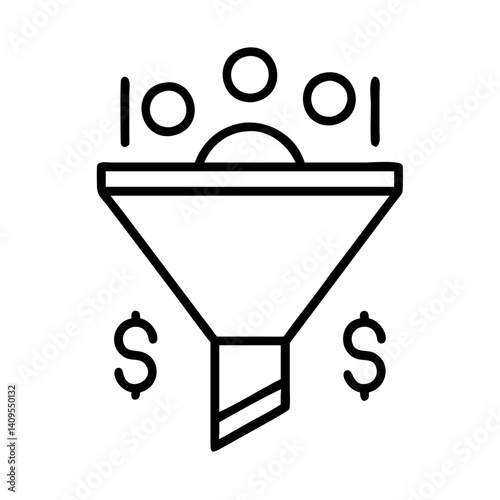 Sales funnel conversion rate optimization marketing strategy lead generation business process income