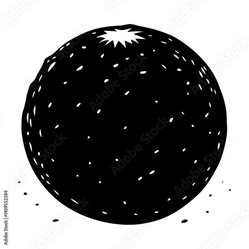 High-quality snowball vector for winter designs, perfect for digital and print projects.