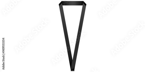 Neck Strap Lanyard Safety Breakaway For ID Name Badge Holder Vector Illustration.	