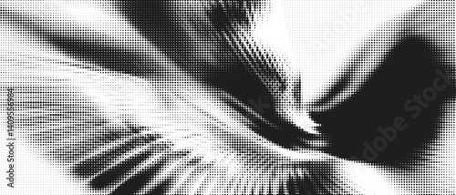 Dynamic Abstract Manga-Inspired Halftone Background with Gradient Lines and Motion Effects 