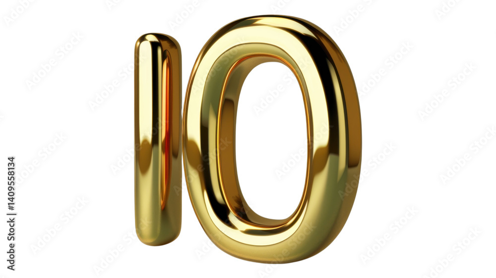 3D Golden Number Zero Luxury Sign Digital Asset Design Element 3D Golden Number Zero Luxury Sign Digital Asset Design Element