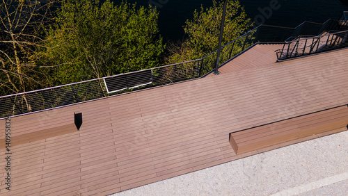 Complete Deck Construction in Gerês, Portugal – High-Quality Wooden Deck Installation with Scenic Views, Perfect for Outdoor Projects, Landscaping, and Architecture Photography