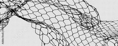 A detailed and textured background featuring a broken metal fence with a hole in the wire mesh, symbolizing a breach in security and a sense of freedom from confinement