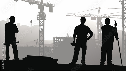 Skyline Builders – Urban Labour Silhouette