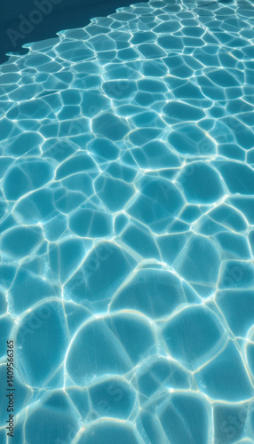 Caustic Light Patterns Dancing on the Bottom of a Pool