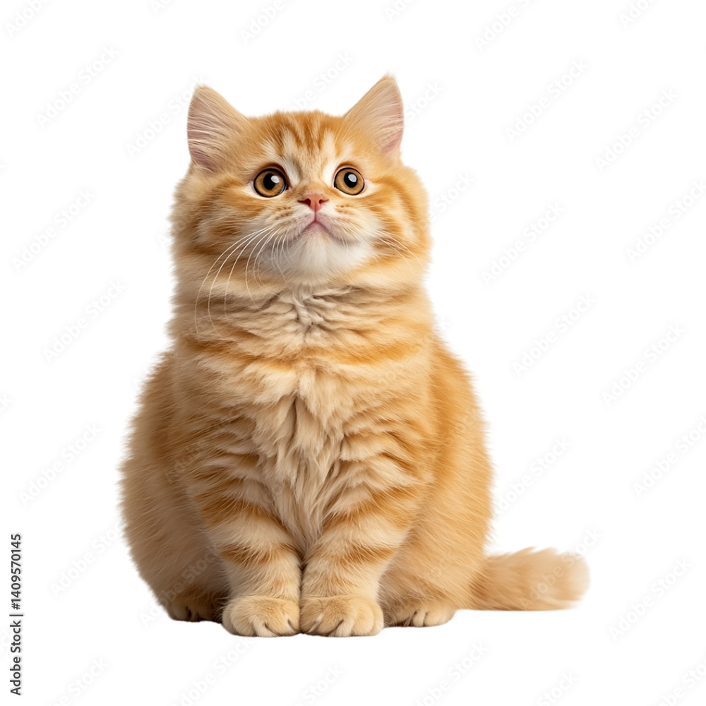 Obraz premium Orange Cat Transparent