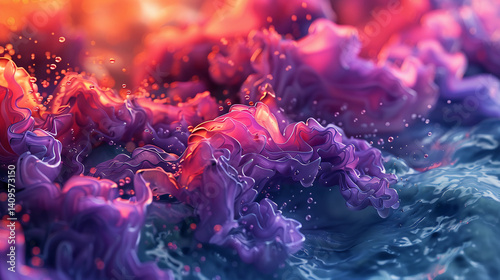 coral and water