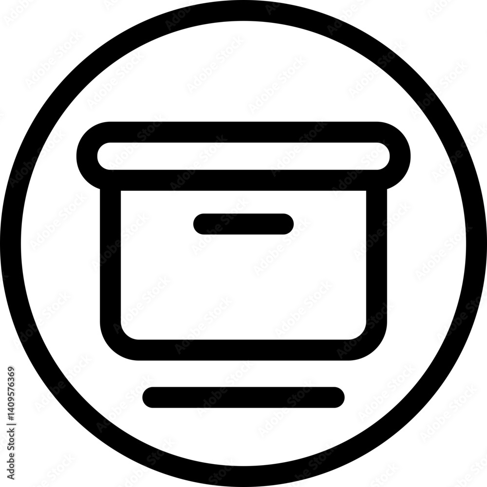 Archive Outline Style Icon Archive Outline Style Icon