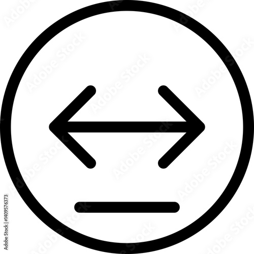 Arrow Both Outline Style Icon