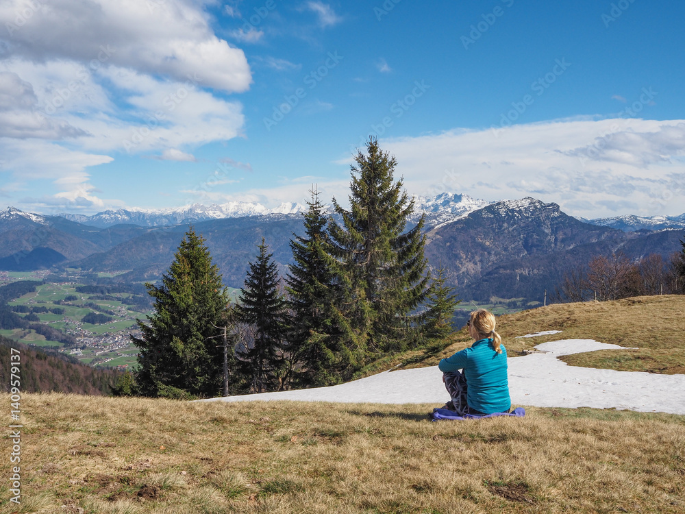 Naklejka premium Wandern am Walchsee in Tirol