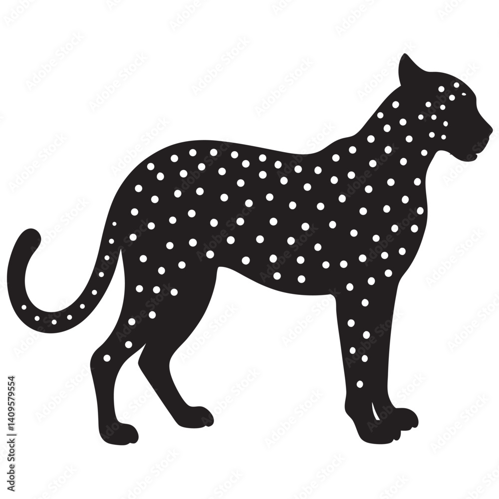 Fototapeta premium A Cheetah Silhouette